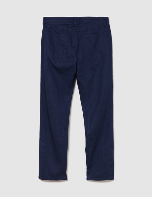 Linen-Cotton Relaxed Straight Pants