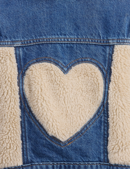 DEC DENIM SHERPA HEART JACKET