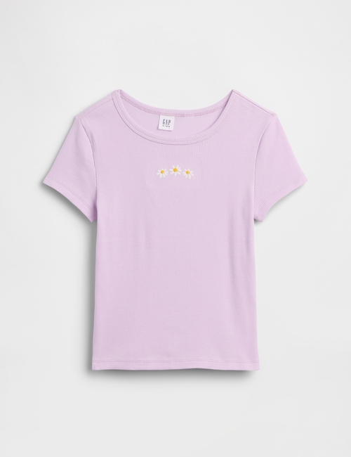 Kids Ribbed Crewneck T-Shirt