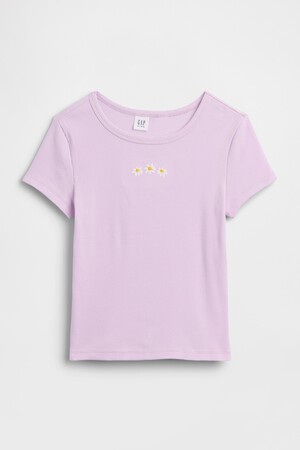 Kids Ribbed Crewneck T-Shirt