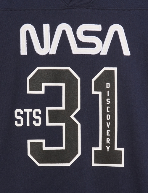 NASA LS VNECK JERSEY TEE