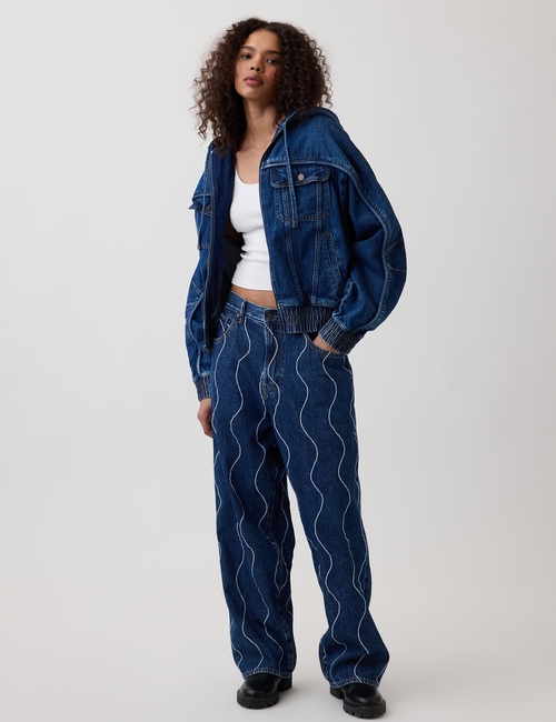 GAP X HFR BAPTISTE HIGH TIDE JEAN EMBROIDERED