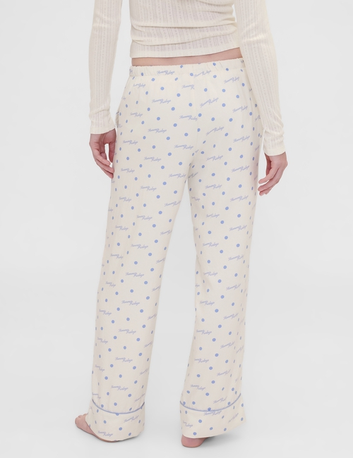 GAP X SUMMER FRIDAYS PRINTED FLANNEL PJ PANT SCRIP