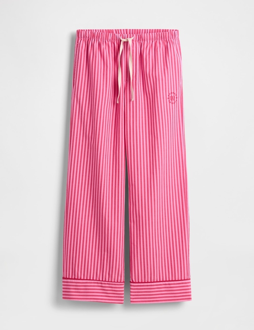 GAP X SUMMER FRIDAYS PRINTED POPLIN PJ PANT RED/PI