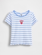 Baby & Toddler Embroidered Logo Rib T-Shirt