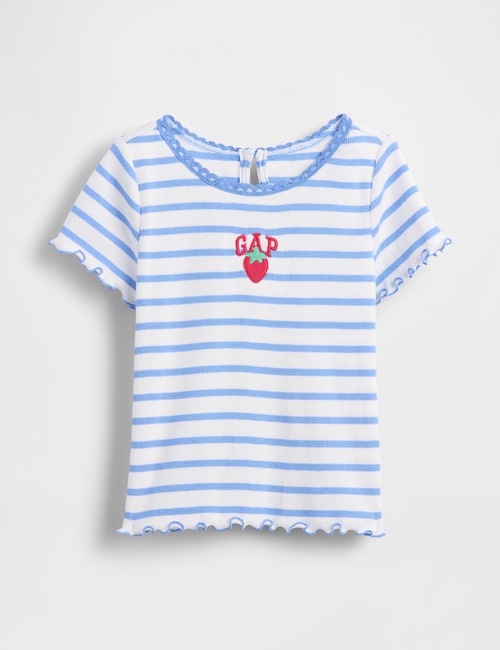 Baby & Toddler Embroidered Logo Rib T-Shirt