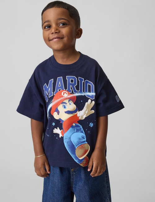 Toddler Super Mario Oversized Graphic T-Shirt