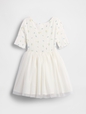 Baby & Toddler Pointelle & Tulle Mixed Media Dress