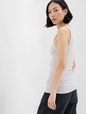 Ribbed Gap Logo Tank Top