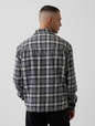 Organic Cotton Relaxed Flannel Shirt