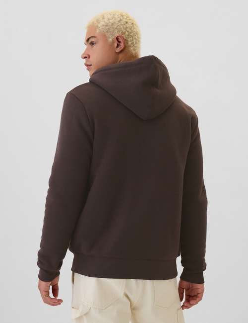 Gap Logo Sherpa-Lined Zip Hoodie
