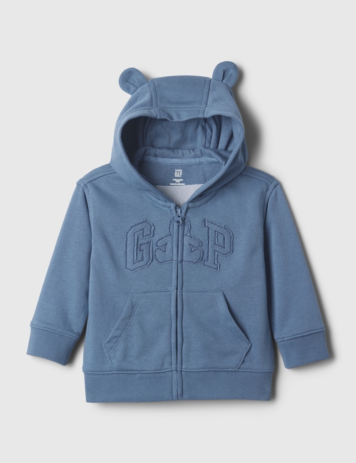 Baby Brannan Bear Logo Full-Zip Hoodie