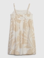 Kids Linen-Cotton Floral Shift Dress