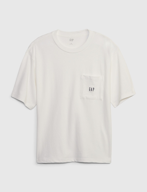 Oversized Gap Logo Pique Pocket T-Shirt