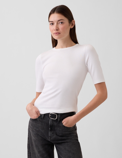 Modern Elbow-Sleeve T-Shirt