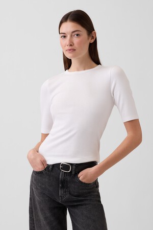 Modern Elbow-Sleeve T-Shirt