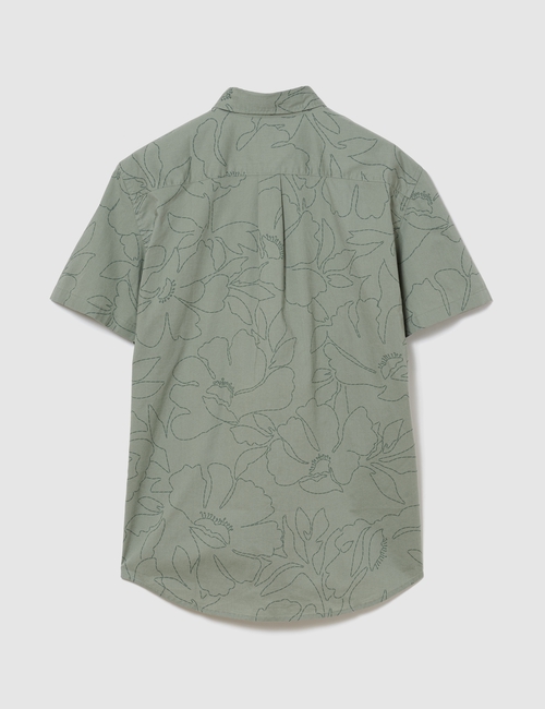 Stretch Poplin Shirt in Standard Fit