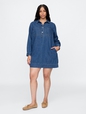 Western Denim Mini Shirtdress