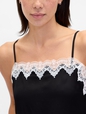 Lace-Trim Crop Cami
