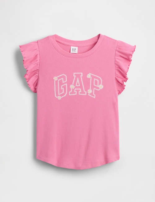 Kids Arch Logo Ruffle T-Shirt