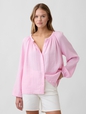 Oversized Gauze Top