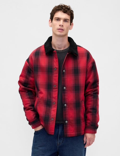 GAP X STRANGER THINGS PLAID JKT