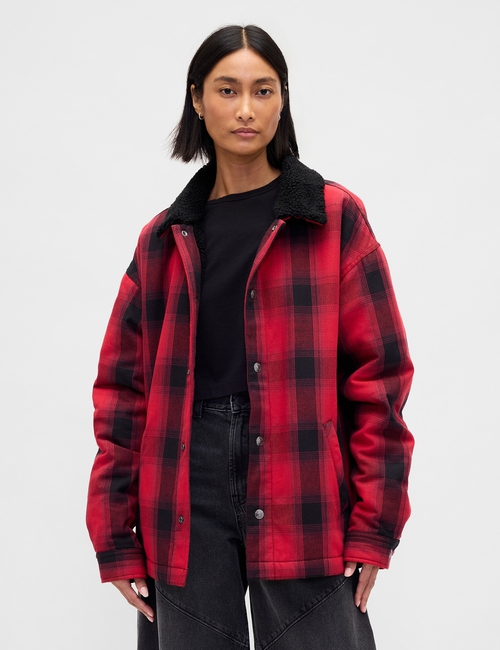 GAP X STRANGER THINGS PLAID JKT