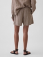 LINEN PULL ON SHORT