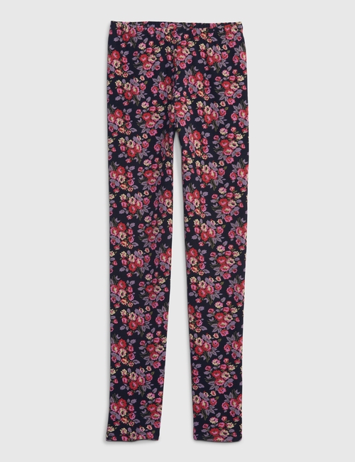 Kids Cotton Floral Leggings