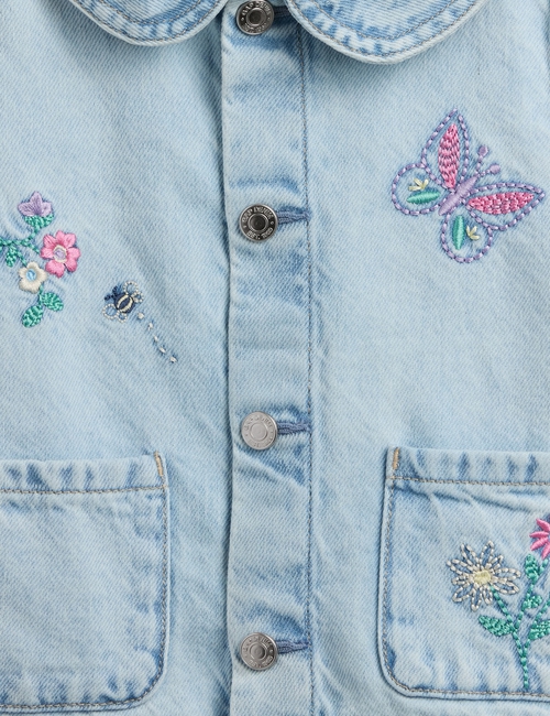 Baby & Toddler Denim Embroidered Chore Jacket