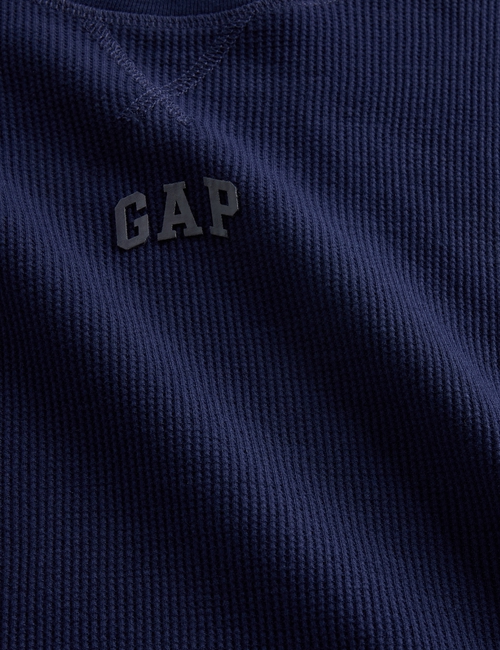 Kids Gap Mini Logo Waffle-Knit T-Shirt