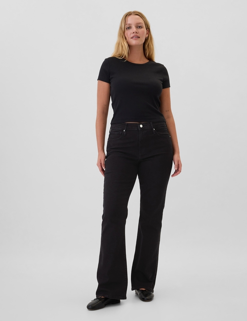 Mid Rise Baby Boot Jeans