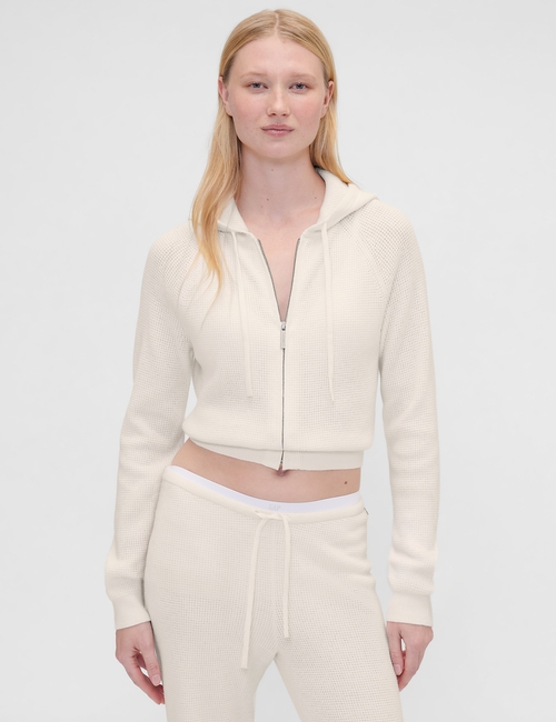 Gap × Summer Fridays CashSoft Waffle Crop Hoodie