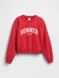 GAP X SUMMER FRIDAYS LOGO TERRY FLEECE LOGO CREW