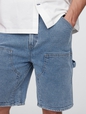 9" Denim Carpenter Shorts