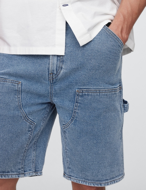 9" Denim Carpenter Shorts
