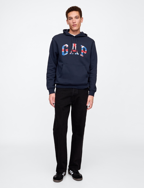 V-UK FLAG LOGO HOODIE