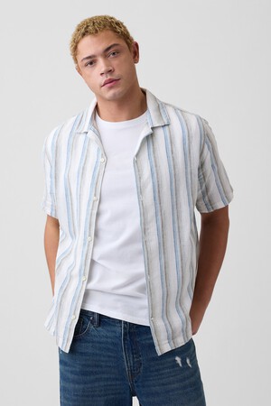 Linen-Blend Vacay Shirt in Standard Fit
