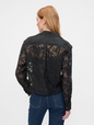 Oversized Cropped Floral Shirt