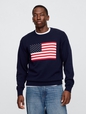 Relaxed Americana Intarsia Sweater