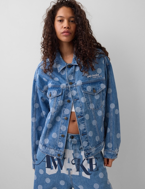 Gap × Awake NY Oversized Dotted Icon Denim Jacket
