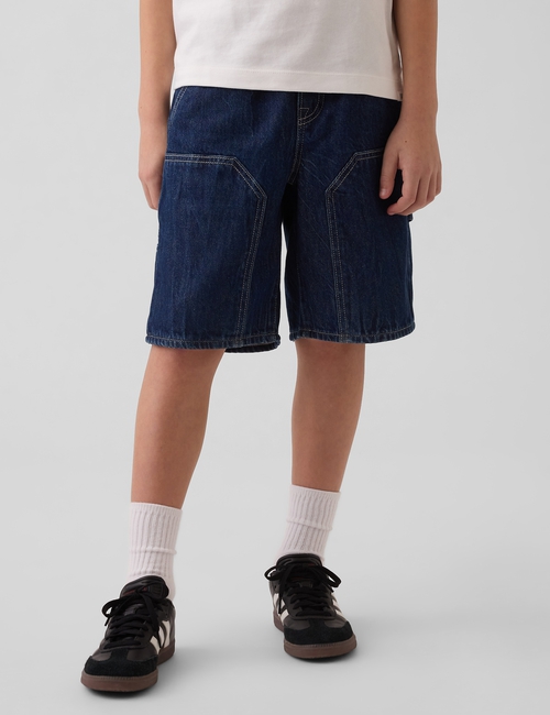 Kids '90s Loose Easy Denim Carpenter Shorts