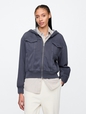 Oversized Fleece Zip Hoodie