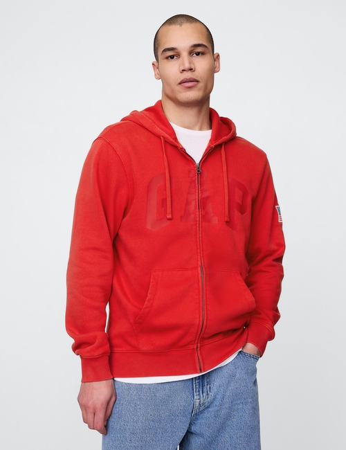 VintageSoft Gap Logo Zip Hoodie
