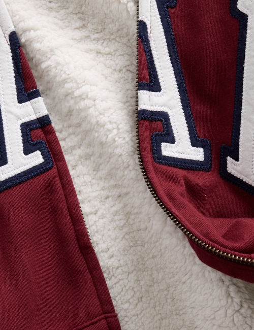 Relaxed Gap Logo Sherpa-Lined Zip Hoodie