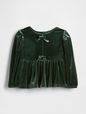 Baby & Toddler Velour Bow Top