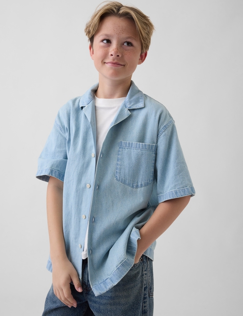 Kids Denim Relaxed Shirt