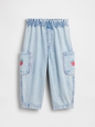 Baby & Toddler Pull-On Strawberry Cargo Barrel Jeans