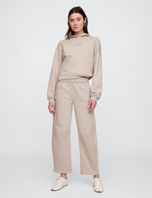 Relaxed Gap Mini-Logo Cropped Hoodie