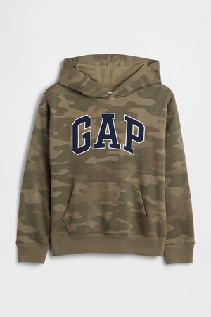 Kids Relaxed Gap Logo Camo Hoodie
